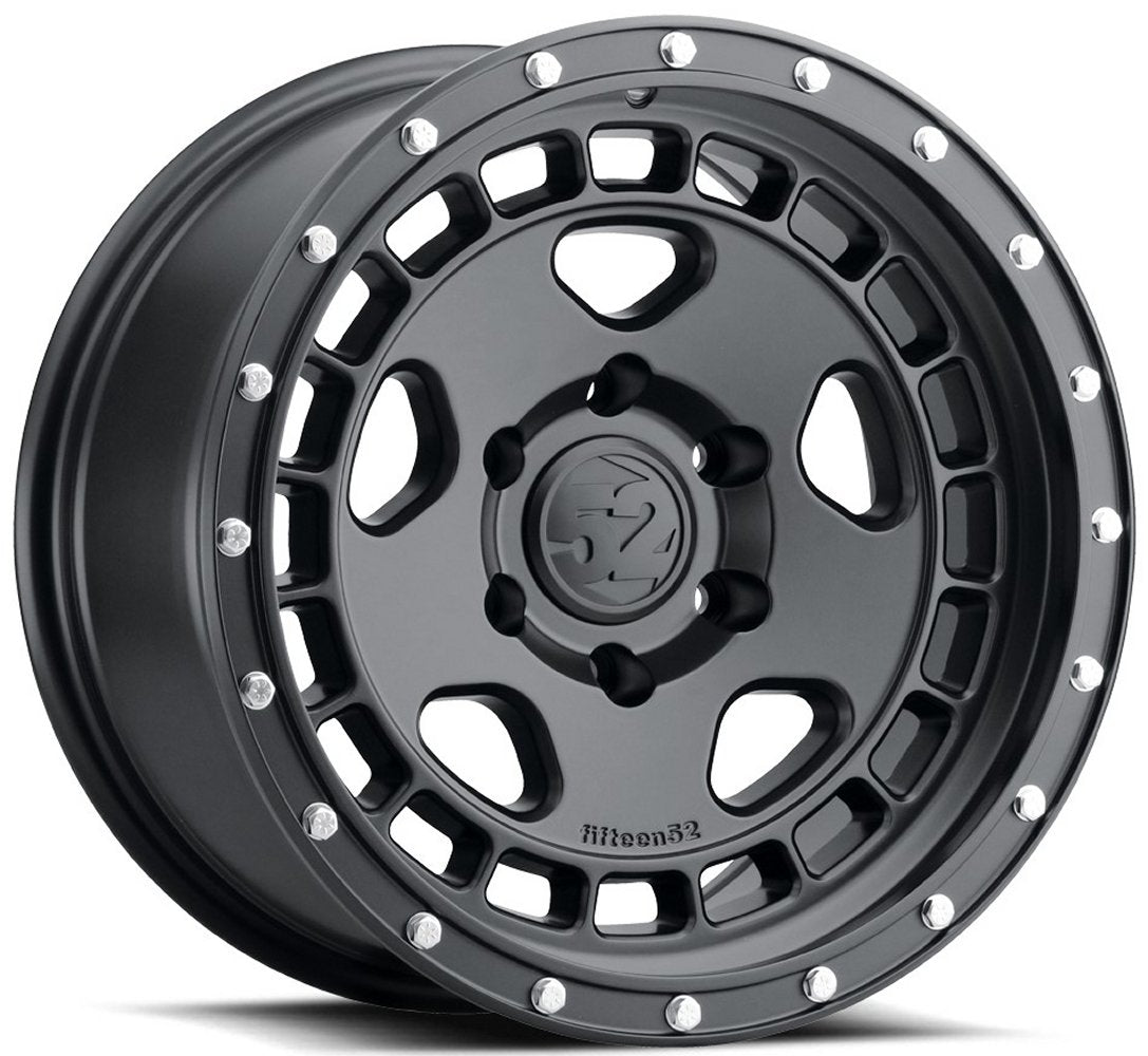 17x8.5 Fifteen52 Off-Road Turbomac HD Asphalt Black w/ Steel Hardware 6x5.5/139.7 0mm - Flex Offroad