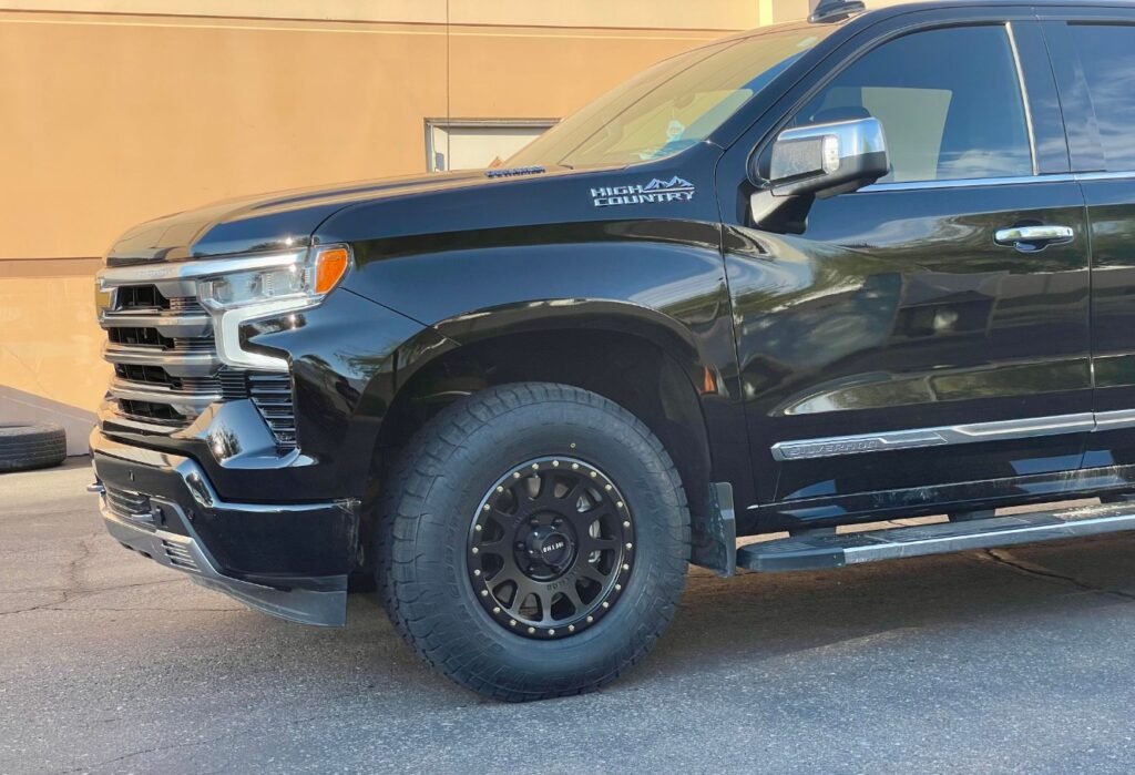 17 inch Method MR305's in Matte Black on a 2023 Chevrolet Silverado 1500 - Flex Offroad