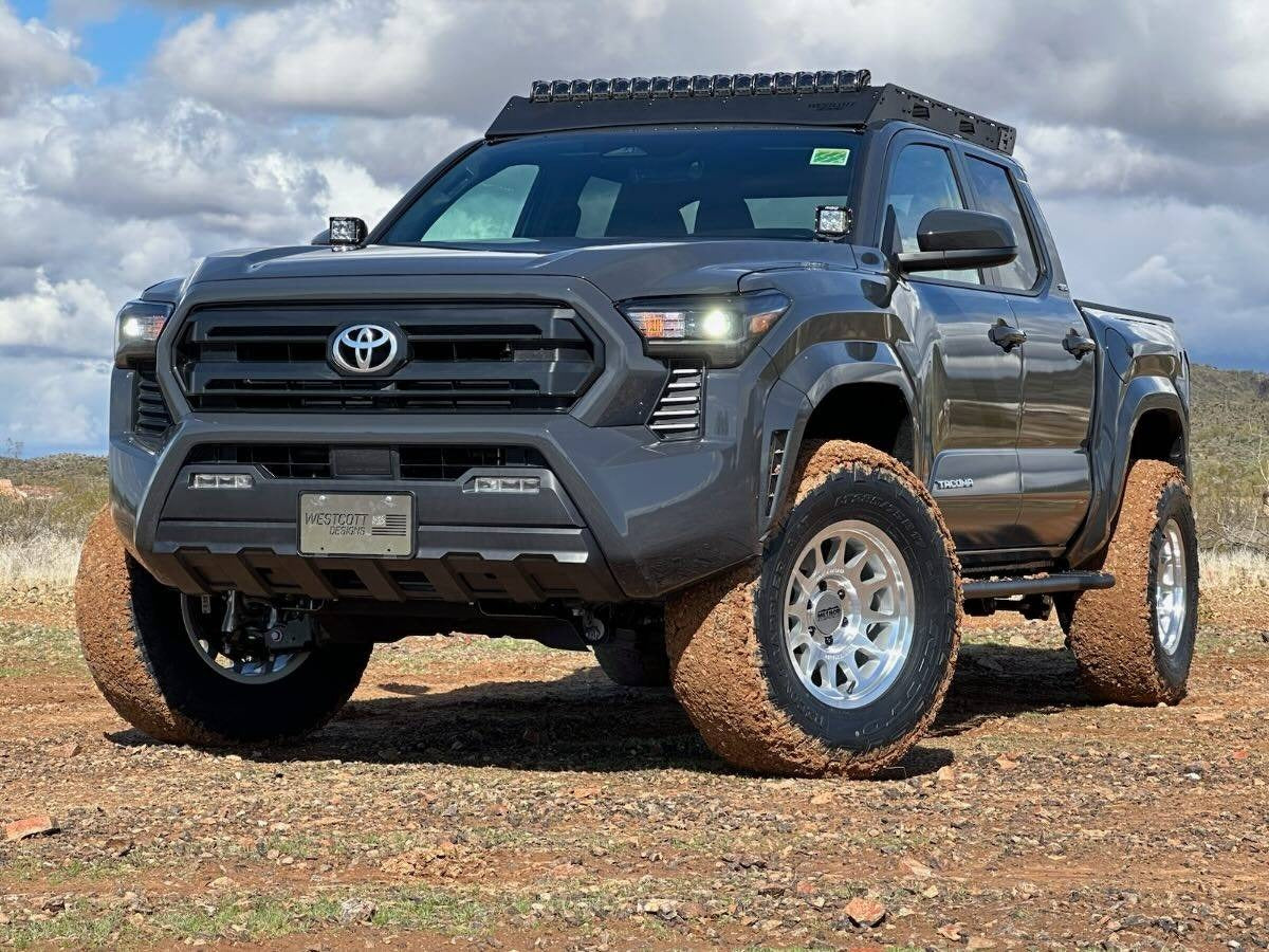 17x8.5 Method MR703 Silver Machined 2024 Toyota Tacoma - Flex Offroad