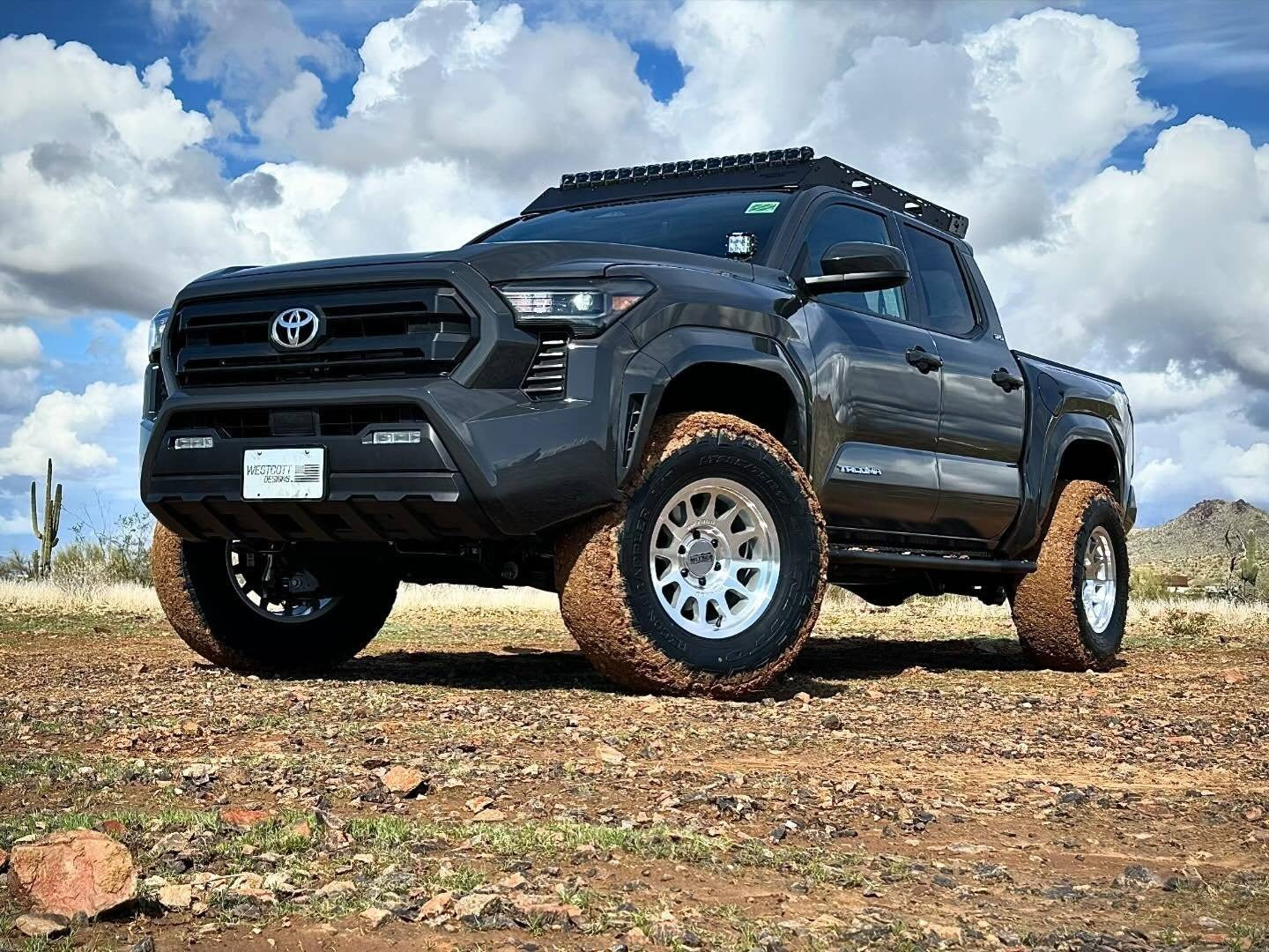 17x8.5 Method MR703 Silver Machined 2024 Toyota Tacoma - Flex Offroad