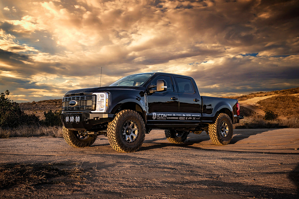 ICON 2023-2024 Ford Super Duty 4WD, 4.5" Lift, Front, V.S 2.0 Aluminum Series Shock, Remote Reservoir 66518R