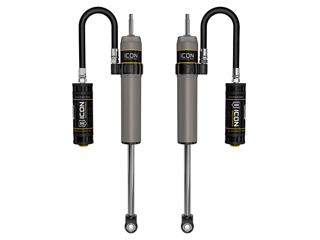 ICON 1991-2007 Toyota Land Cruiser 80/100 Series, 4-6" Lift, Rear, V.S. 2.5 Aluminum Series Shock Absorbers, Remote Reservoir, Pair 57804p