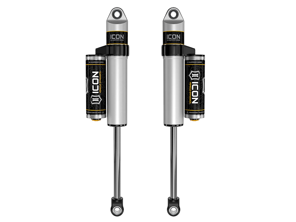 ICON 2003-2024 Toyota 4Runner/2005-2023 Toyota Tacoma/2007-2014 Toyota FJ Cruiser, Front 2.5 VS Long Travel Piggyback Reservoir Secondary Shocks, Pair 59701p-cb