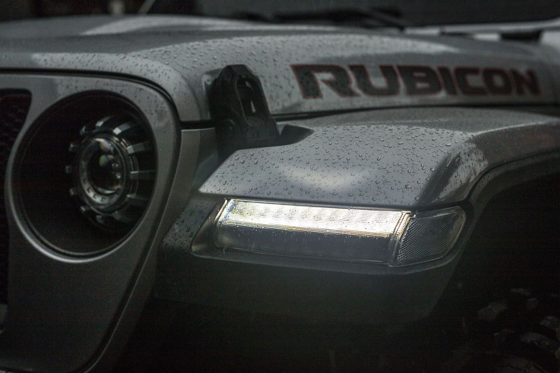 Morimoto XB LED Sidemarkers: Jeep Wrangler JL (18+) (Pair / Smoked) LF511 - Flex Offroad