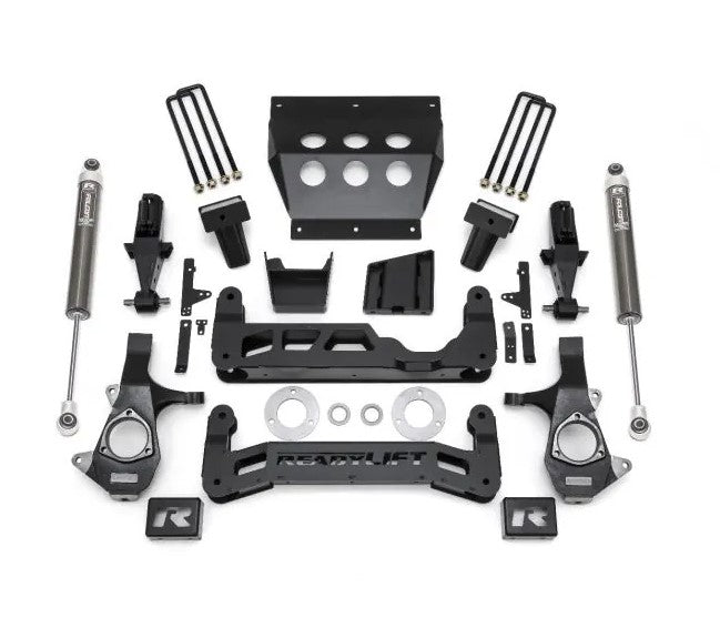 ReadyLIFT 7" Lift Kit GM Silverado/Sierra 1500 2014-2018 w/Forged Steel Suspension w/Falcon 1.1 Monotube Shocks 44-34710 - Flex Offroad