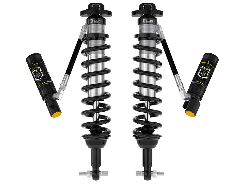 ICON 2021-2023 Ford Bronco, Front, 1.5-4" Lift, V.S. 2.5 Series Coilover Kit, Remote Reservoir w/ CDEV 48700e