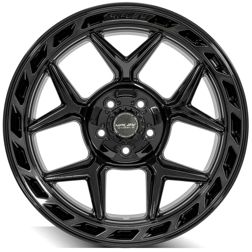 20x10 4Play Off-Road 4P55 Brushed Black 5x5.5/139.7 5x5/127 -18mm - Flex Offroad