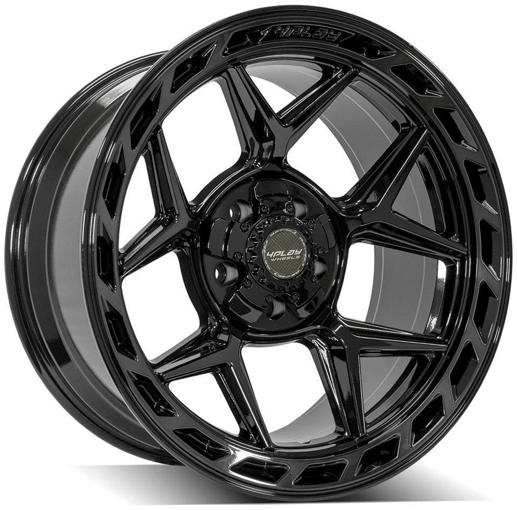 20x10 4Play Off-Road 4P55 Brushed Black 5x5.5/139.7 5x5/127 -18mm - Flex Offroad