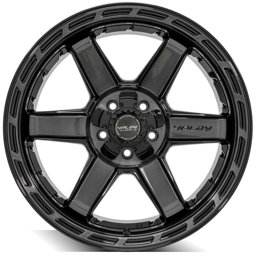 22x10 4Play Off-Road 4P63 Brushed Black 5x5.5/139.7 5x5/127 -18mm - Flex Offroad