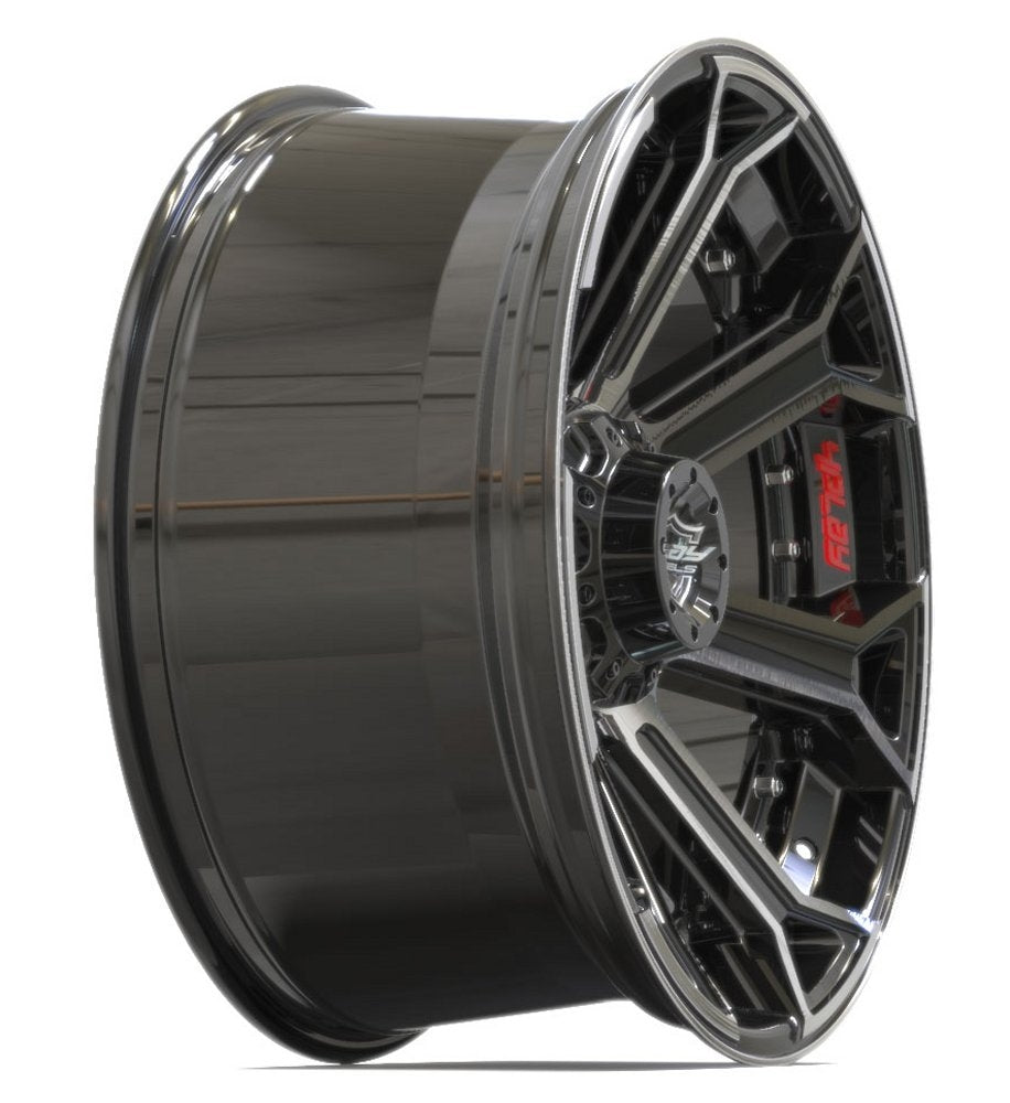(Clearance - No Returns) 22x12 4Play Off-Road 4P70 Brushed Black (* May Require Trimming) 5x5.5/139.7 5x5/127 -44mm - Flex Offroad