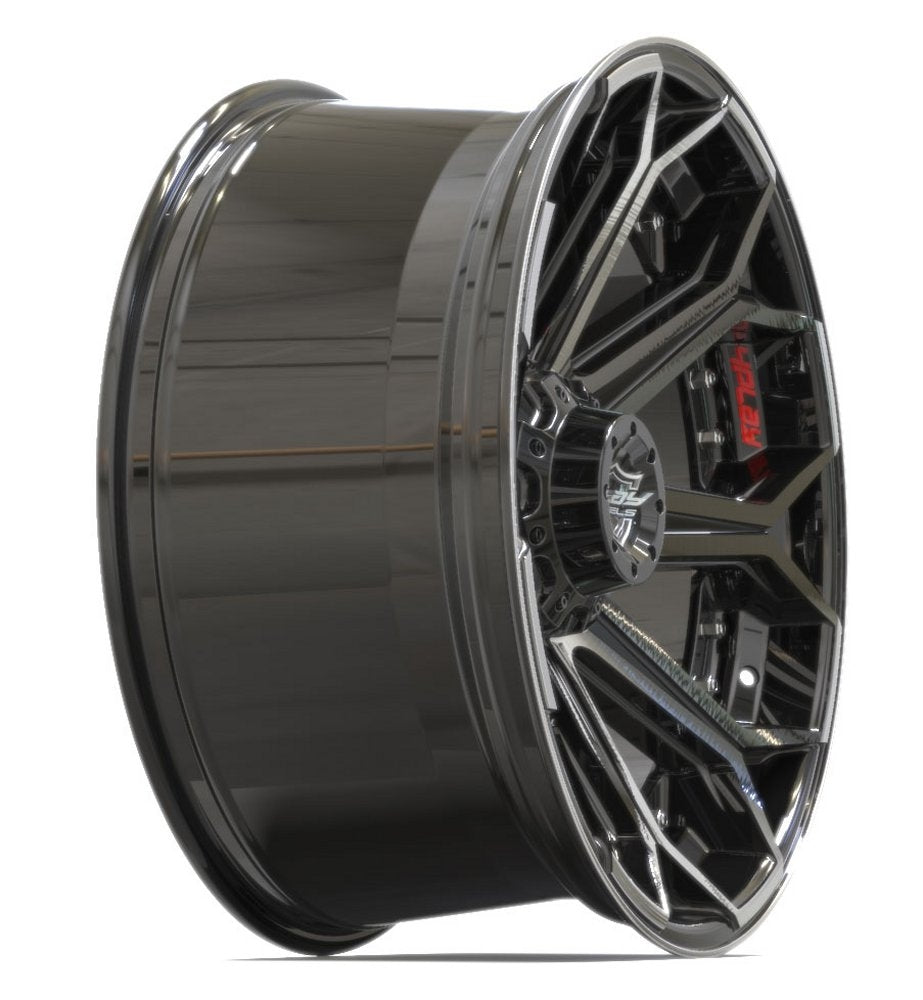 20x9 4Play Off-Road 4P80 Brushed Black 8x180 0mm