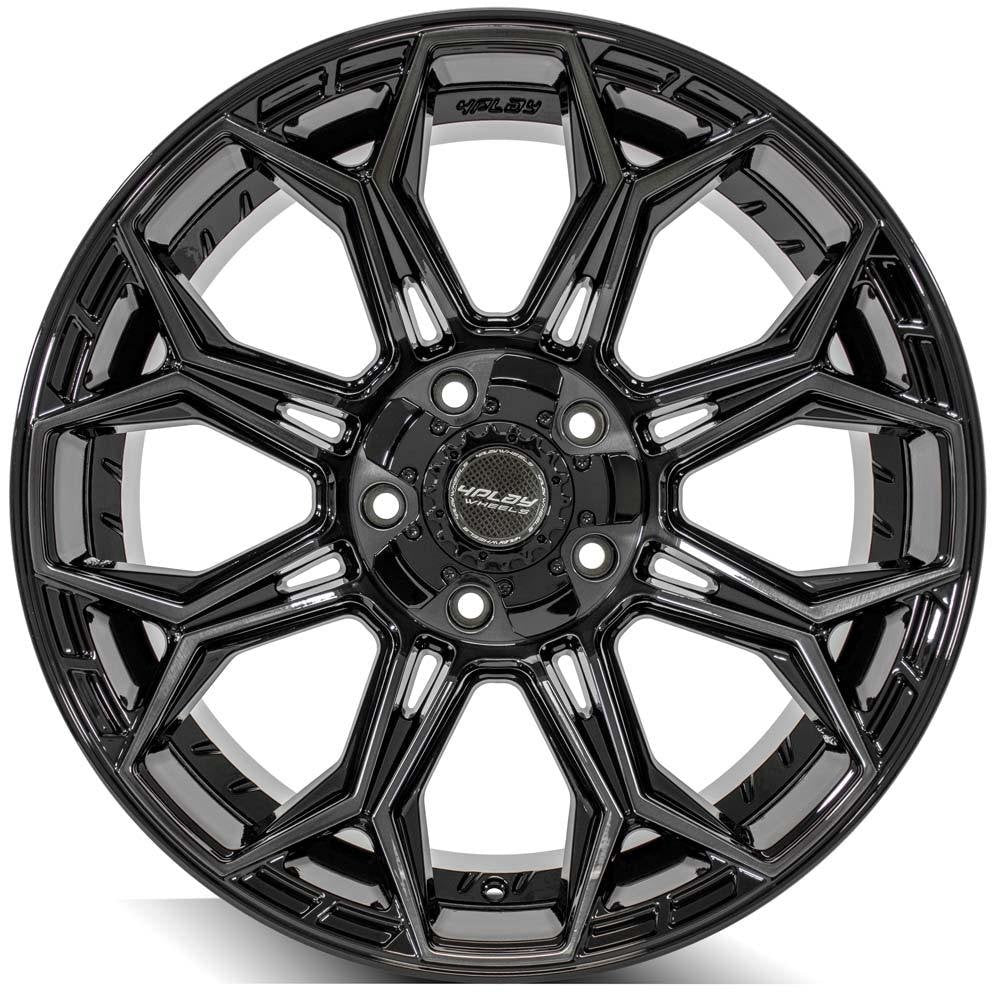 22x12 4Play Off-Road 4P83 Brushed Black (* May Require Trimming) 6x135 6x5.5/139.7 -44mm