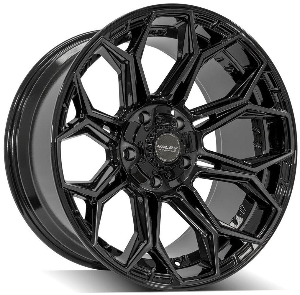 22x12 4Play Off-Road 4P83 Brushed Black (* May Require Trimming) 6x135 6x5.5/139.7 -44mm