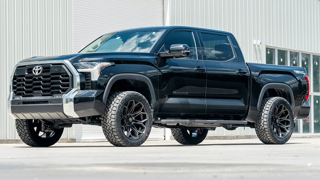 22x12 4Play Off-Road 4P83 Brushed Black (* May Require Trimming) 6x135 6x5.5/139.7 -44mm