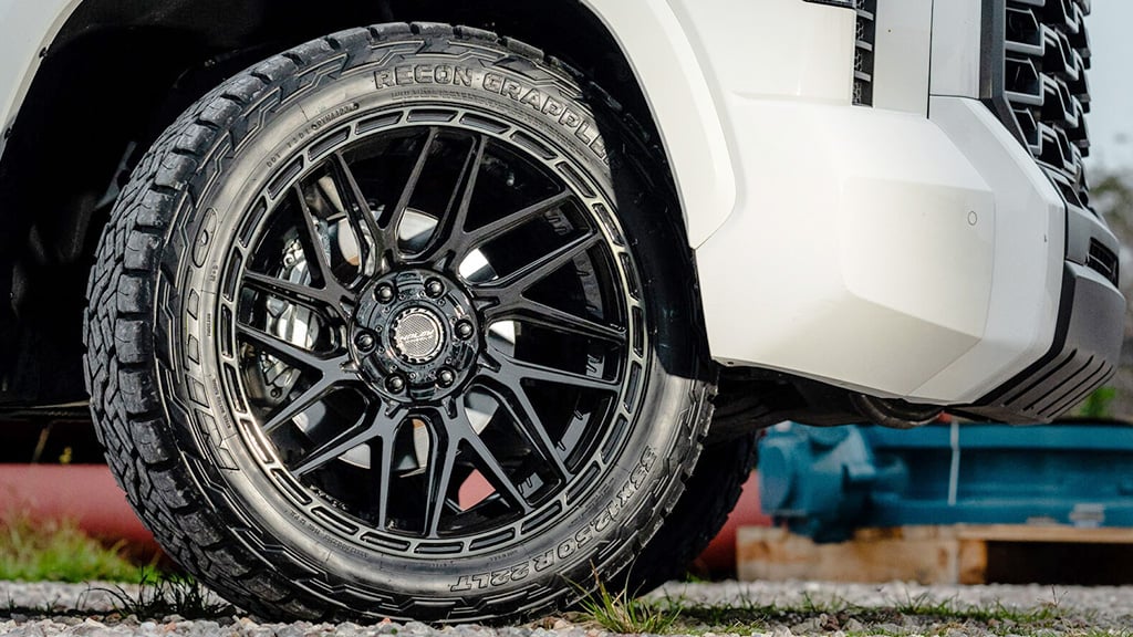 24x10 4Play Off-Road 4PS28 Gloss Black Brushed & Tinted 6x135 6x5.5/139.7 24mm - Flex Offroad