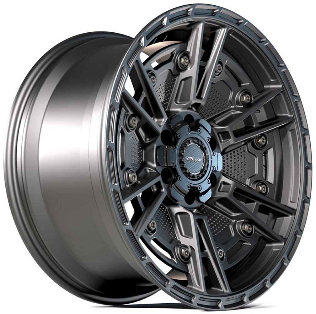 17x9 4Play Off-Road 4PS01 Satin Black 5x5/127 5x5.5/139.7 -6mm - Flex Offroad