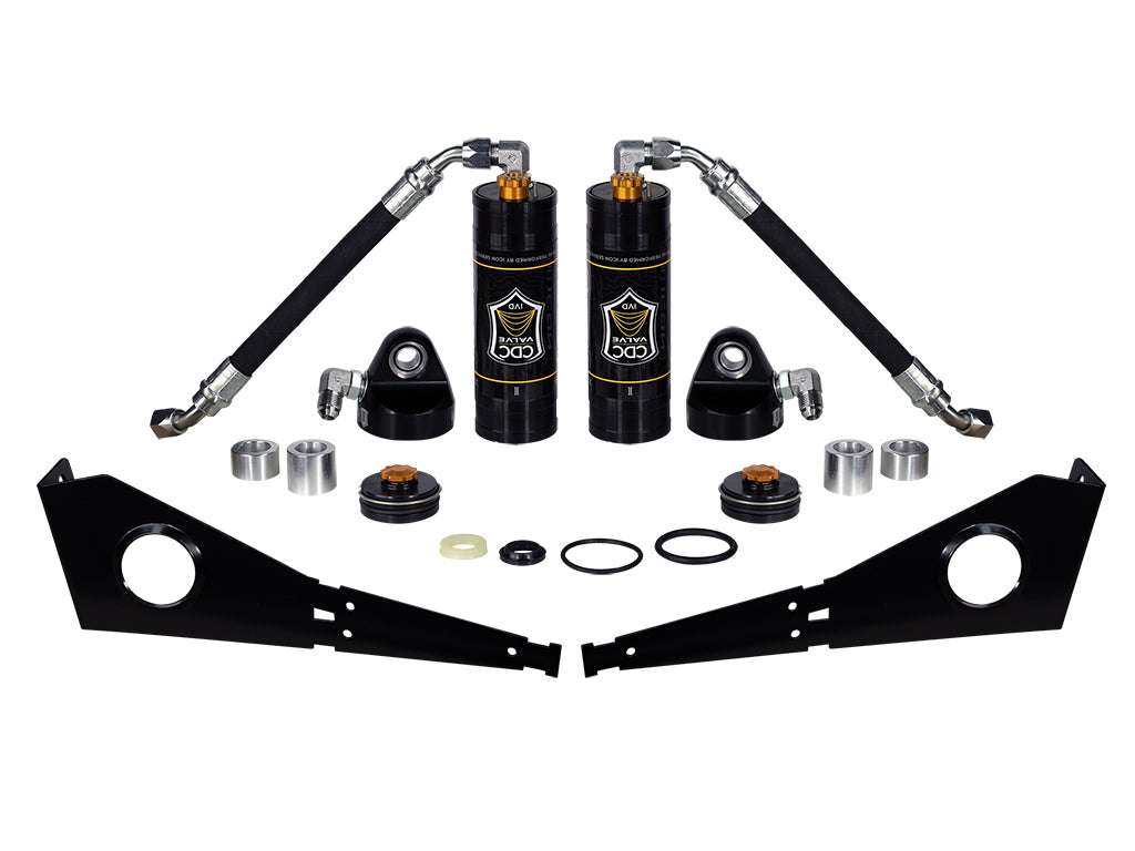 ICON 2005-2023 Toyota Tacoma/2007-2014 FJ Cruiser/2003-2024 4Runner, Front, Coilover Reservoir w/CDCV Upgrade Kit w/ Seals, Pair 51035C
