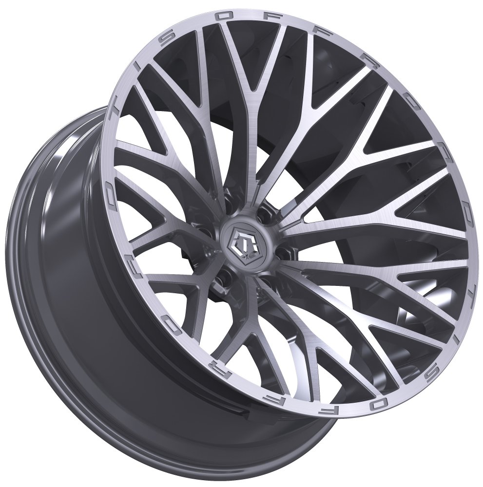17X9 TIS Off-Road 566BSM Brushed Silver & Milled (5-Lug) 5x5/127 0mm