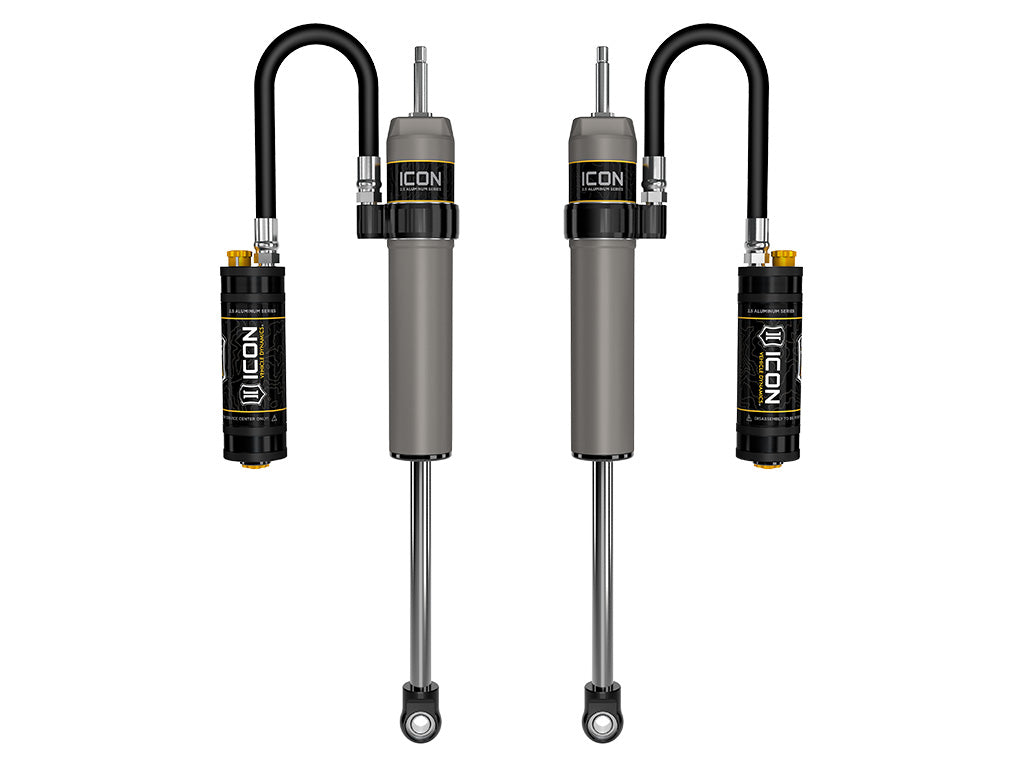 ICON 1996-2002 Toyota 4Runner, 0-2" Lift, Rear, V.S. 2.5 Aluminum Series Shock Absorbers, Remote Reservoir w/ CDCV, Pair 57800cp