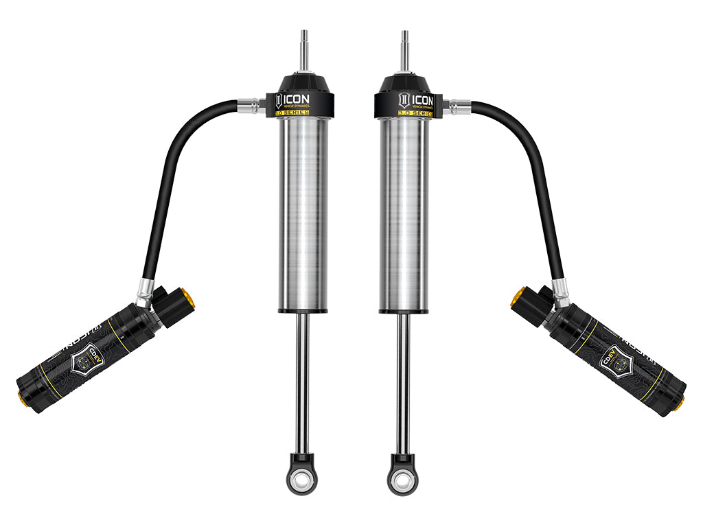 ICON 2022-2025 Toyota Tundra 0-1.5" Lift/2023-2025 Sequoia 0-4" Lift, Rear, V.S. 3.0 Series Shock Absorbers, Remote Reservoir w/ CDEV, Pair 57845ep