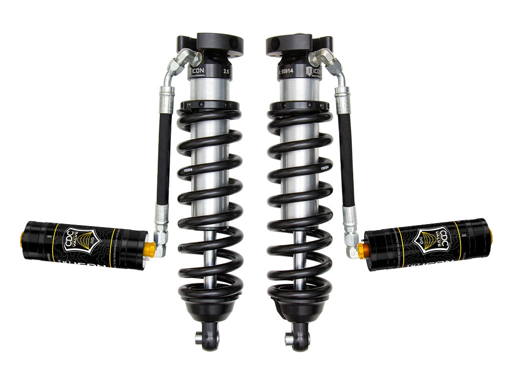 ICON 1996-2004 Toyota Tacoma, 0-3" Lift, Front,V.S. 2.5 Series Coilover Kit, Extended Travel, Remote Reservoir w/ CDCV 58715c