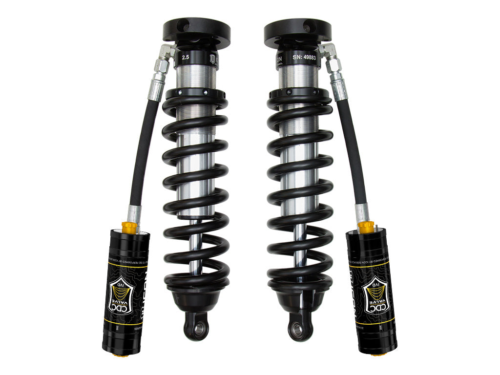ICON 1996-2002 Toyota 4Runner, 0-3" Lift, Front, V.S. 2.5 Series Coilover Kit, Extended Travel, Remote Reservoir w/ CDCV 58716c