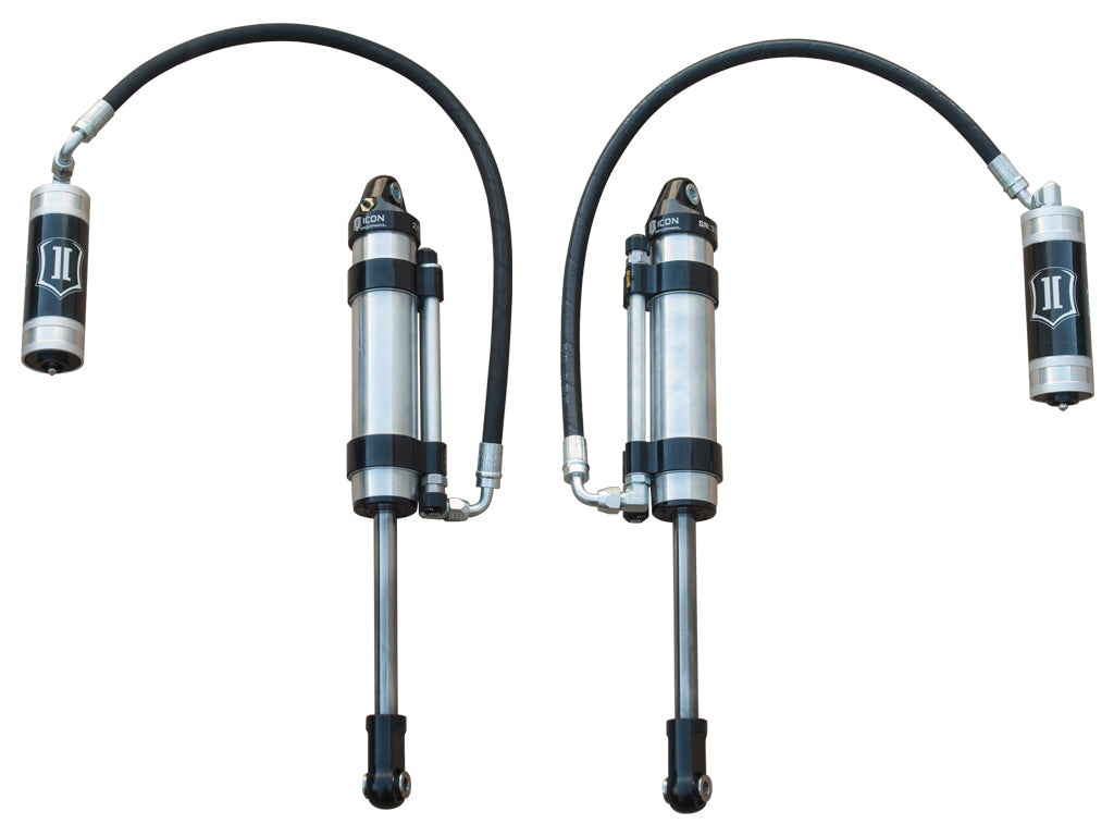 ICON 2007-2014 Toyota FJ Cruiser/2003-2024 Toyota 4Runner/2003-2009 Lexus GX470, 0-3.5" Lift, 2.5 VS Omega Bypass Remote Reservoir, Front Secondary Shocks Pair 59906p
