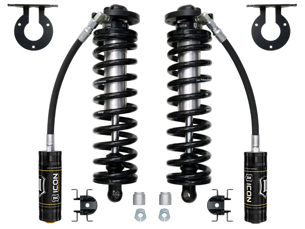 ICON 2005-2023 Ford F-250/F-350 Super Duty 4WD, 2.5-3" Lift, V.S. 2.5 Series Coilover Conversion Kit, Remote Reservoir, w/ Caster Cams 61720