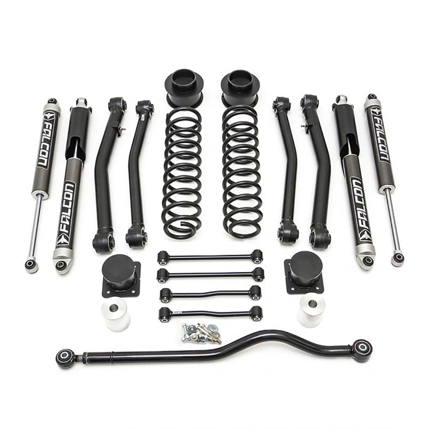 ReadyLIFT 4" Front 3" Rear Terrain Flex 4-Arm Kit w/ Flacon 2.1 Monotube Shocks 2020-2021 Jeep JT Gladiator 69-6041 - Flex Offroad