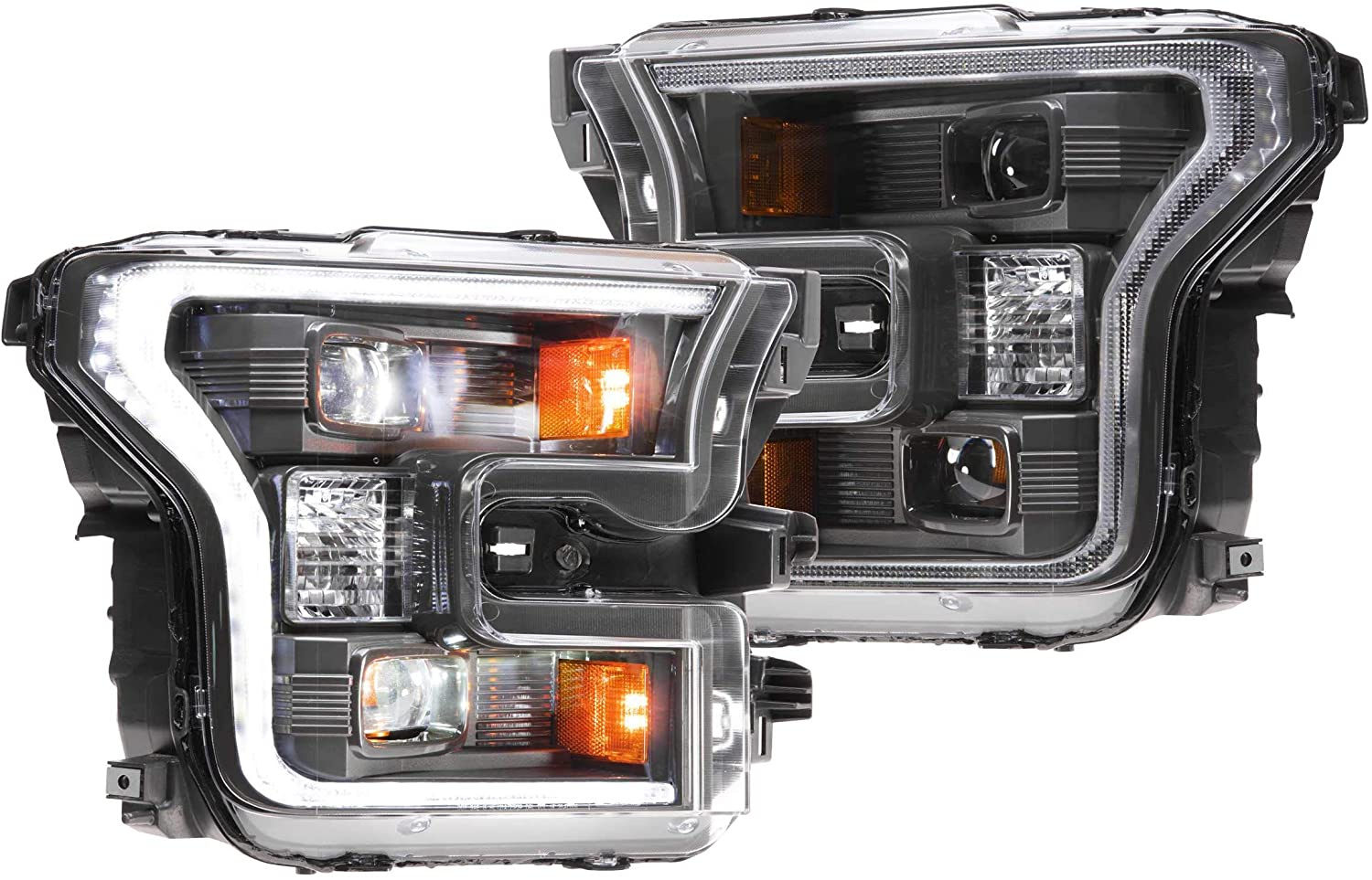 Morimoto XB Hybrid LED Headlights: Ford F150 (15-17) (Pair / ASM) LF550 - Flex Offroad
