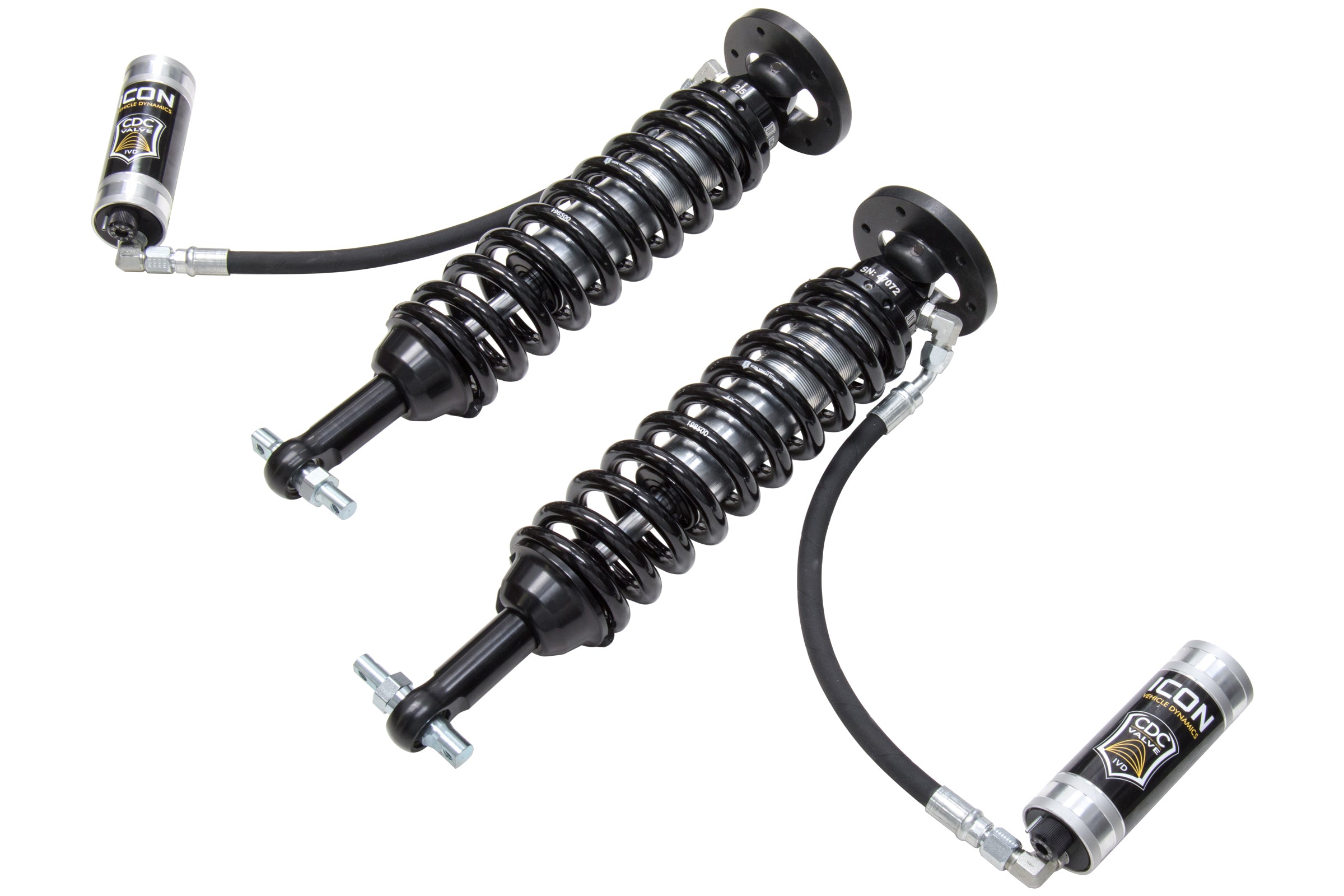 ICON 2014 Ford F-150 4WD, 1.75-2.63" Lift, Front, V.S. 2.5 Series Coilover Kit, Remote Reservoir w/ CDCV 91810c