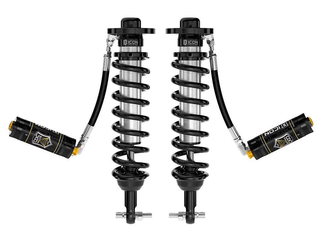 ICON 2021-2024 Ford F-150 4WD/Tremor, 3.5-4.5"/2.5-3" Lift, Front, V.S. 2.5 Series Coilovers, Remote Reservoir w/ CDCV, Pair 91824c