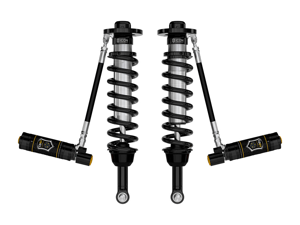 ICON 2021-2024 Ford F-150 4WD/Tremor, 3.5-4.5"/2.5-3" Lift, Front, V.S. 2.5 Series Coilovers, Remote Reservoir w/ CDEV, Pair 91824e