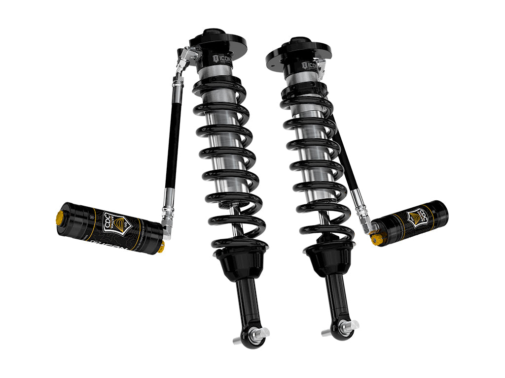 ICON 2021-2024 Ford F-150 4WD/Tremor, 3.5-4.5"/2.5-3" Lift, Front, V.S. 2.5 Series Coilovers, Remote Reservoir w/ CDCV, Pair 91824c