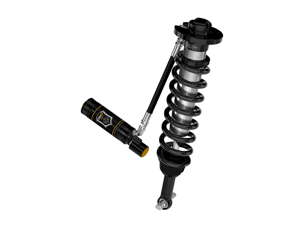 ICON 2021-2024 Ford F-150 4WD, 2.75-3.5" Lift, Front, V.S. 2.5 Series Coilovers, Remote Reservoir w/ CDEV, Pair 91825e