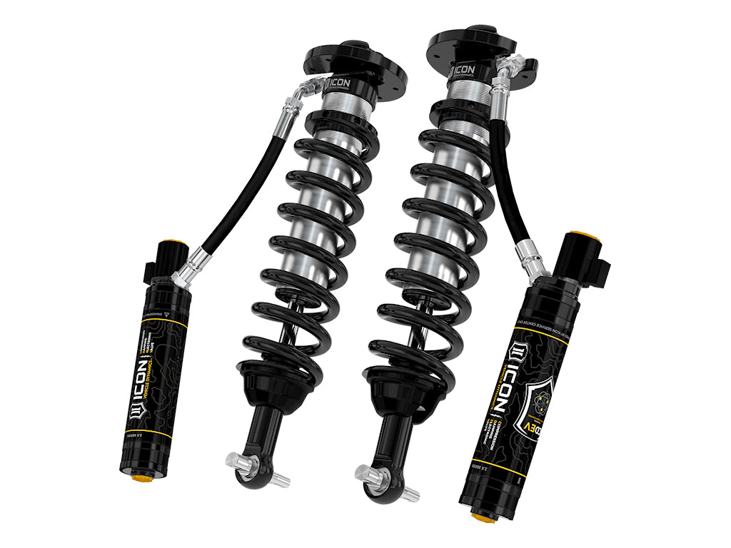 ICON 2022-2023 Ford F-150 Lightning, Lowered 0-2", 2.5 VS Remote Reservoir CDEV Coilover Kit, Front 91831e