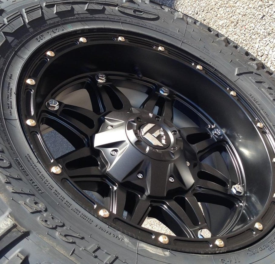 17x9 Fuel Off-Road Hostage Matte Black D531 6x135 6x5.5/139.7 1mm - Flex Offroad