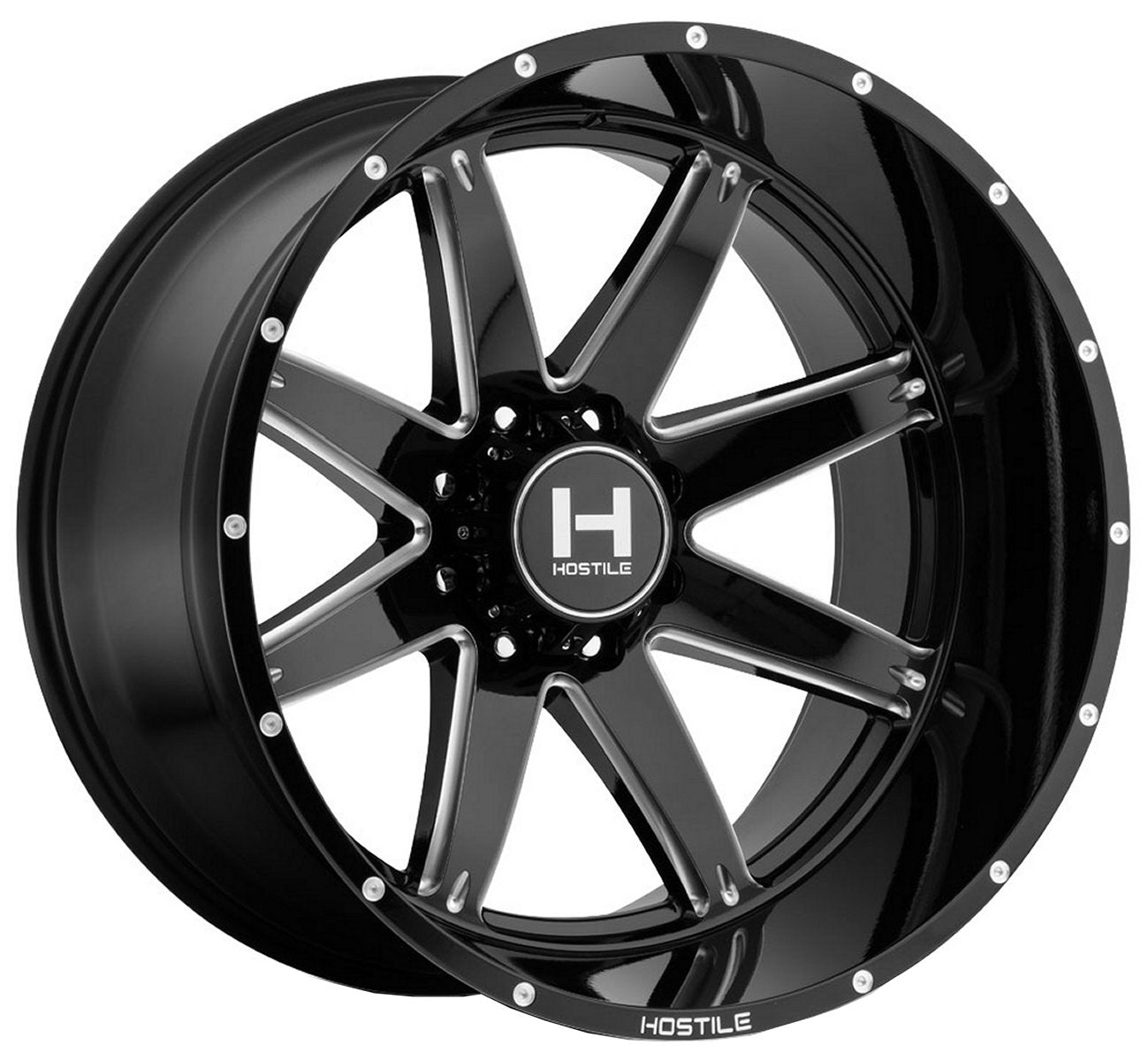 20x10 Hostile H109 Alpha Blade Cut (8 Lug) 8x6.5/165 -19mm - Flex Offroad