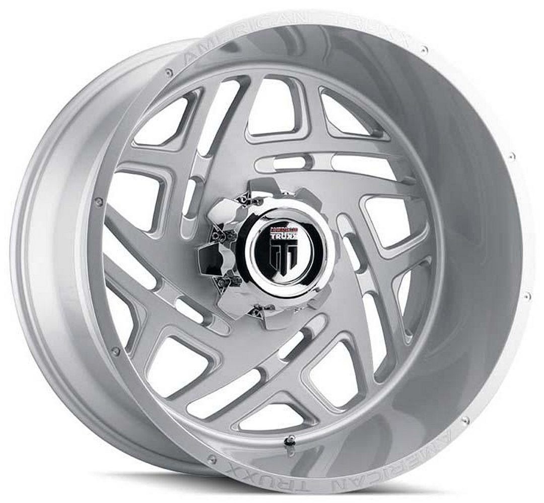 (Clearance - No Returns) 24x14 American Truxx AT1904 Cosmos Brushed Texture (* May Require Trimming) 5x5/127 -76mm - Flex Offroad