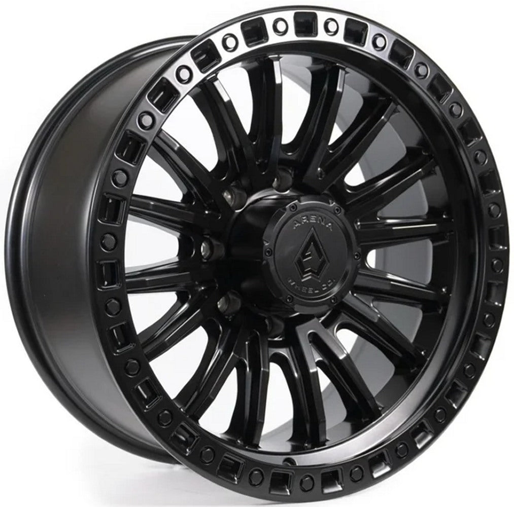 (Special Pricing) 20x9 Arena A103 Mission Satin Black (8-Lug) 8x170 20mm