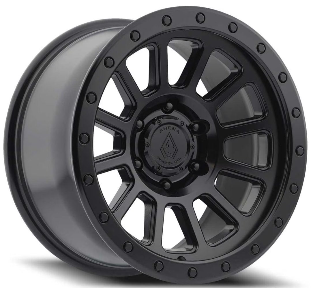 (Clearance - No Returns) 20x9 Arena A105 Ammo Satin Black 5x5/127 0mm