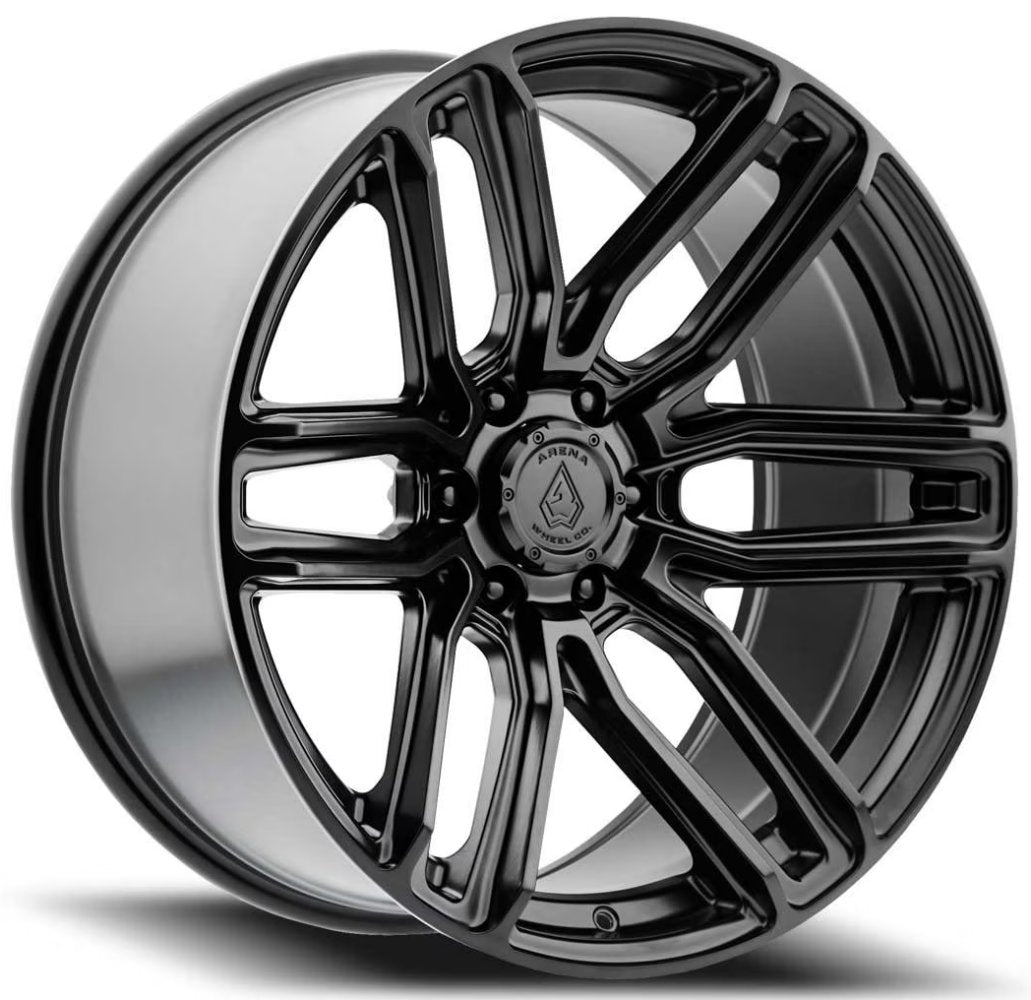 22x9.5 Arena A111 Supreme Satin Black (6-Lug) 6x135 20mm