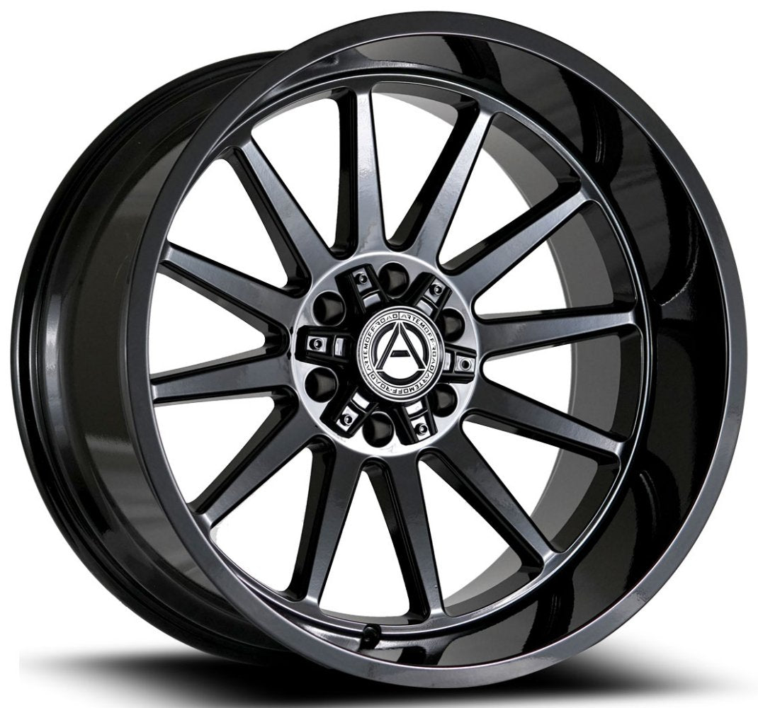 22x12 Artem Off-Road A203 Seneca Gloss Black (* May Require Trimming) 8x6.5/165 8x170 -44mm - Flex Offroad