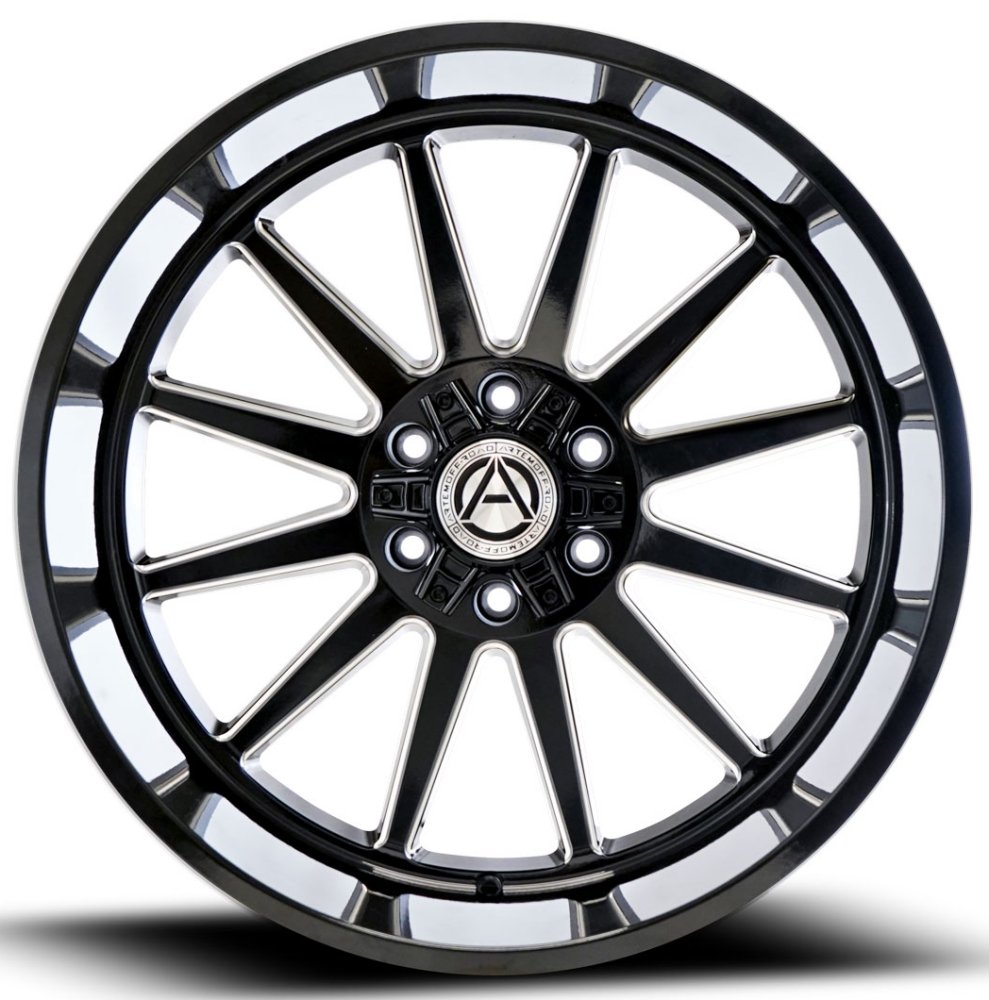 22x10 Artem Off-Road A203 Seneca Gloss Black Milled 5x5/127 5x5.5/139.7 -19mm