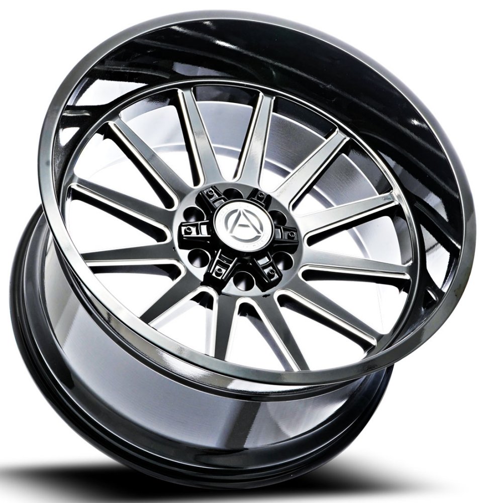 22x10 Artem Off-Road A203 Seneca Gloss Black Milled 5x5/127 5x5.5/139.7 -19mm