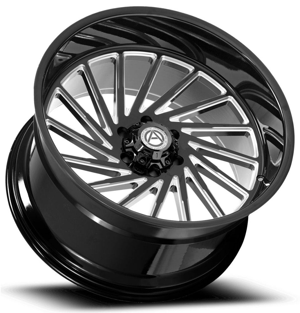 24x12 Artem Off-Road A205 Curvus Gloss Black Milled (Flow Formed) (* May Require Trimming) 6x135 -44mm - Flex Offroad