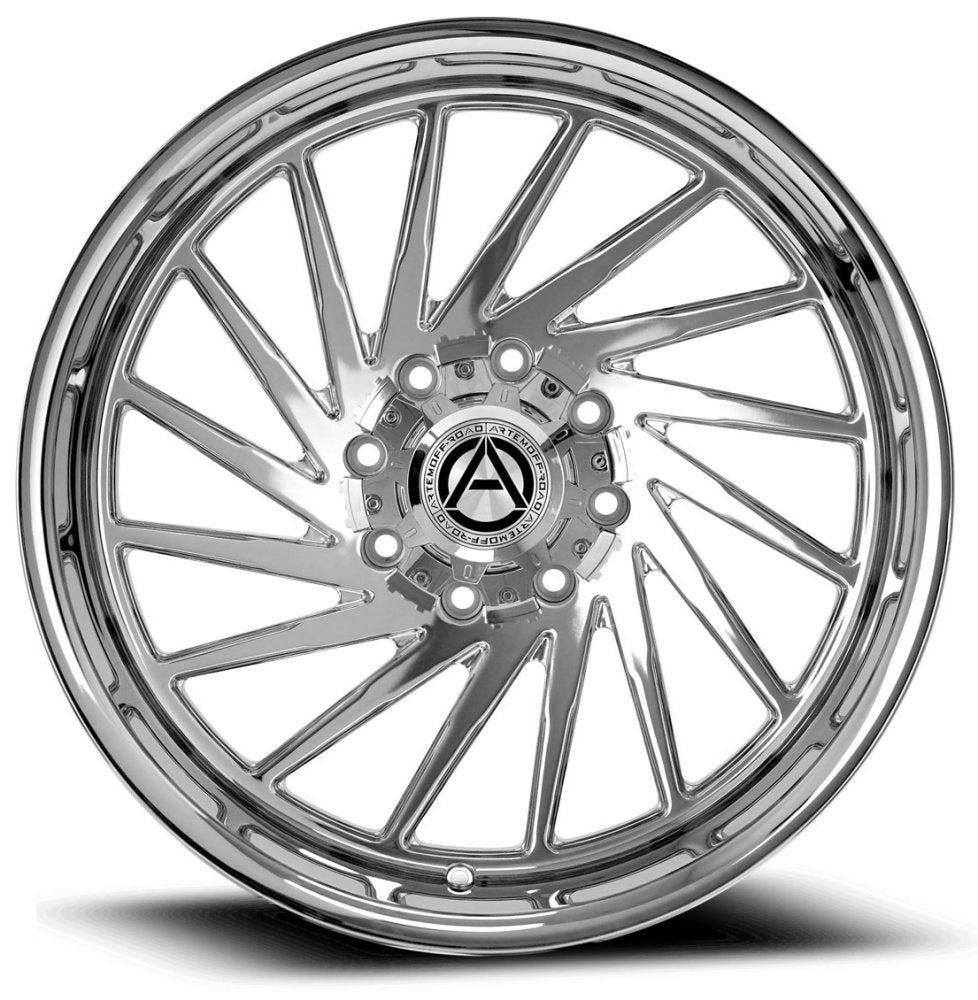 22x12 Artem Off-Road A205 Curvus Chrome (Flow Formed) (* May Require Trimming) 8x180 -44mm - Flex Offroad