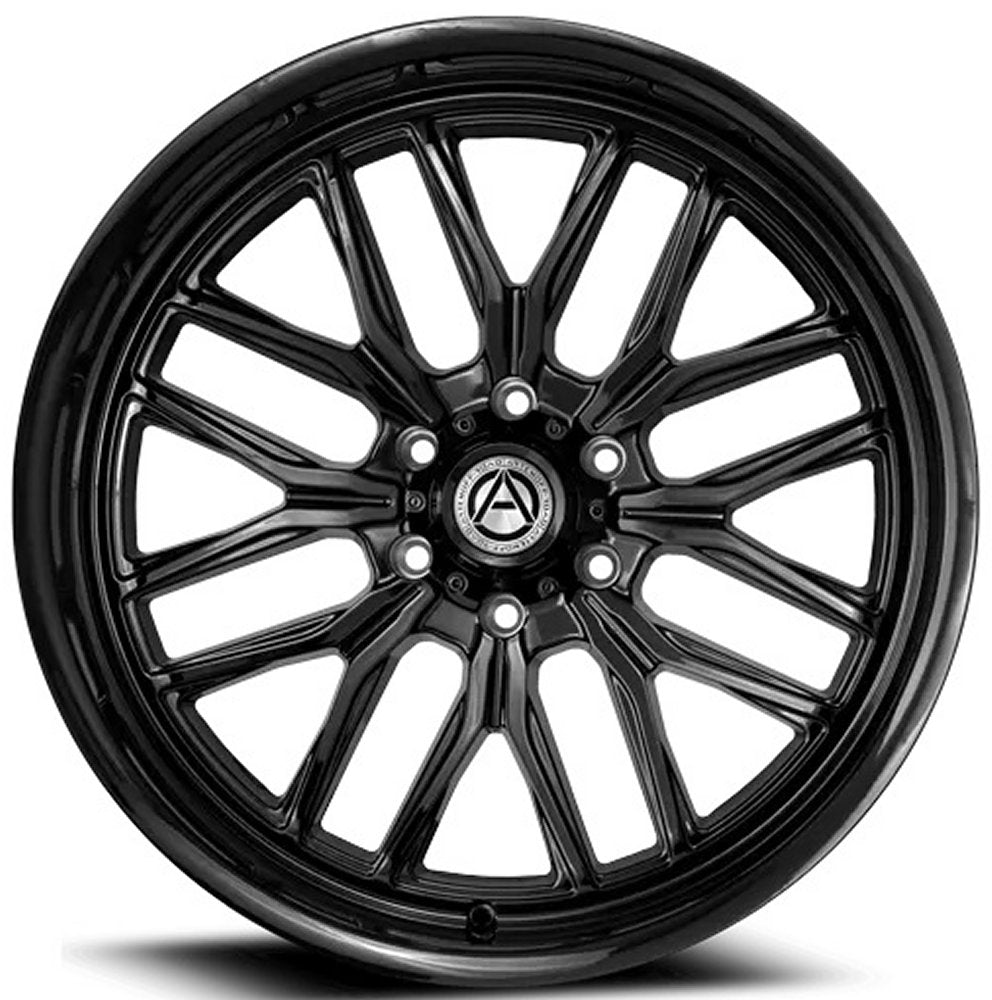 24X12 Artem Off-Road A207 Kosmo Gloss Black (Flow Formed) (* May Require Trimming) 6x135 -44mm