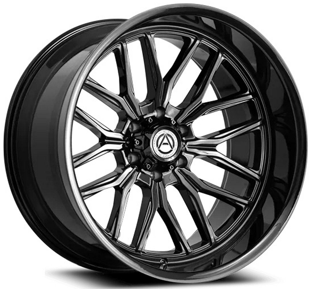 24X12 Artem Off-Road A207 Kosmo Gloss Black (Flow Formed) (* May Require Trimming) 6x135 -44mm