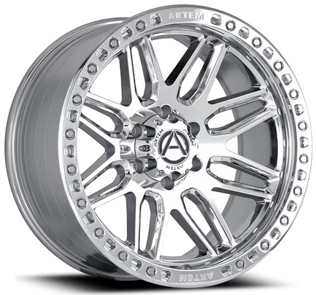 20X10 Artem Off-Road AB1 Grimlock Chrome (Flow Formed) 6x5.5/139.7 -19mm
